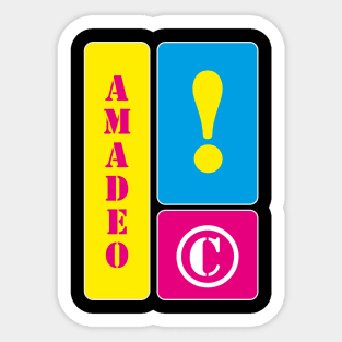 My name is Amadeo Sticker